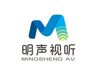 郭慶忠的明聲視聽logo設(shè)計