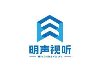 朱紅娟的明聲視聽logo設(shè)計