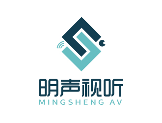 張俊的明聲視聽logo設(shè)計