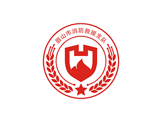 丁小鈺的眉山市消防救援支隊logo設計