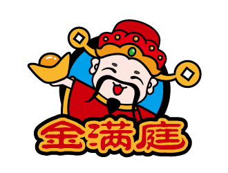 張曉明的金滿庭休閑食品卡通logo設(shè)計(jì)logo設(shè)計(jì)