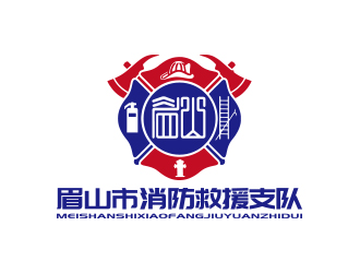 孫金澤的眉山市消防救援支隊logo設計