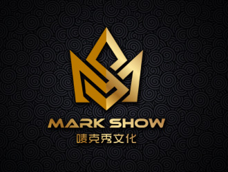 郭慶忠的泉州市嘜克秀文化娛樂有限公司  MARK SHOWlogo設(shè)計