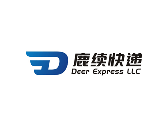 孫永煉的英文：Deer Express LLC, 中文：鹿續(xù)快遞logo設計