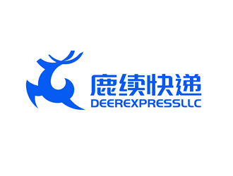 唐國強的英文：Deer Express LLC, 中文：鹿續(xù)快遞logo設(shè)計