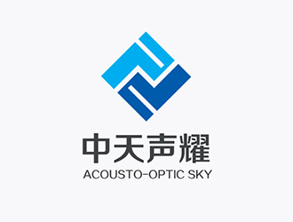 吳曉偉的中天聲耀（英文名：Acousto-Optic Sky）logo設(shè)計