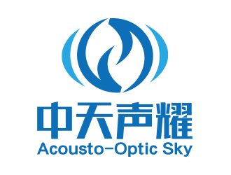 向正軍的中天聲耀（英文名：Acousto-Optic Sky）logo設(shè)計