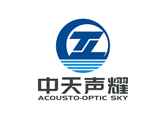 勞志飛的中天聲耀（英文名：Acousto-Optic Sky）logo設(shè)計(jì)