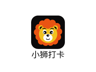 張俊的小獅打卡logo設計