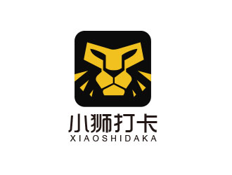 朱紅娟的小獅打卡logo設計