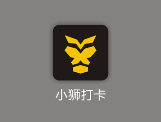 譚家強的小獅打卡logo設(shè)計