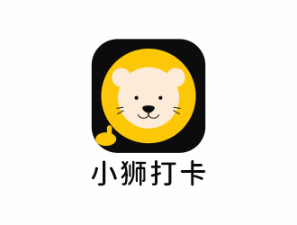 何嘉健的小獅打卡logo設計