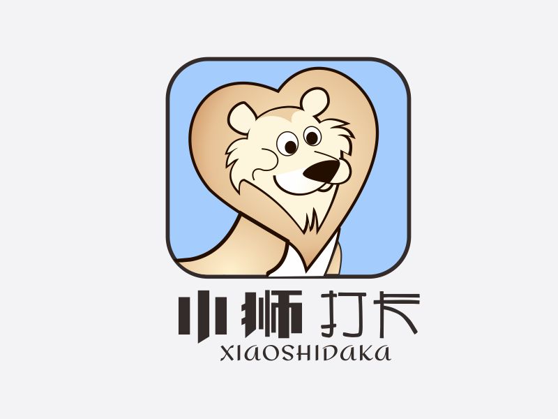 胡紅志的小獅打卡logo設計