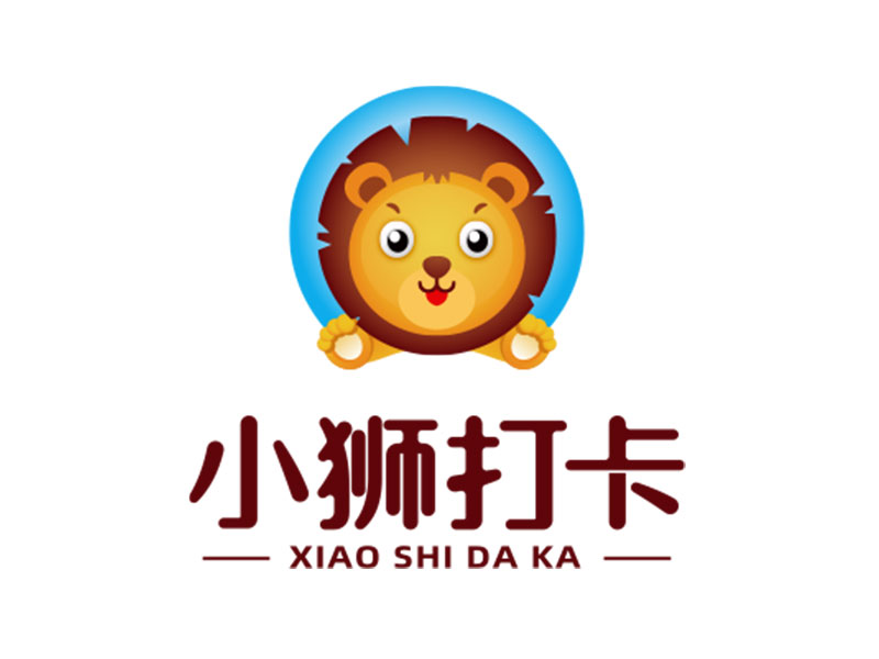 鐘炬的小獅打卡logo設(shè)計(jì)