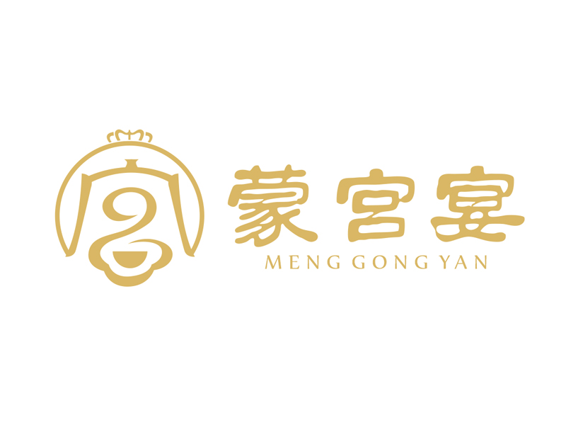 楊忠的蒙宮宴logo設(shè)計