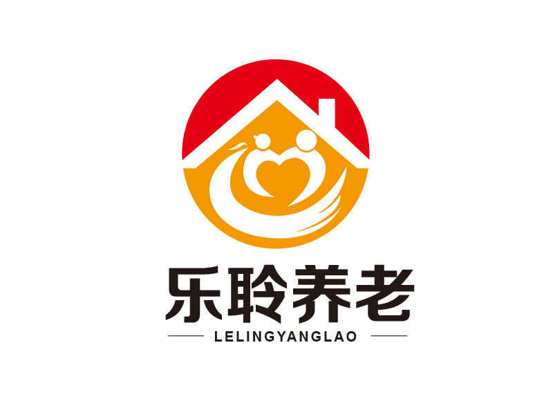 朱紅娟的樂聆養(yǎng)老logo設(shè)計