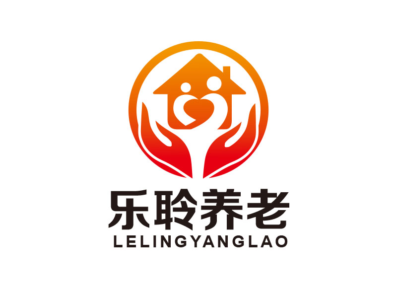 朱紅娟的樂聆養(yǎng)老logo設(shè)計