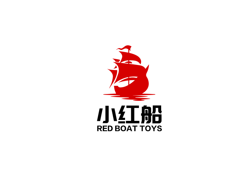 余亮亮的小紅船 RED BOAT TOYSlogo設計