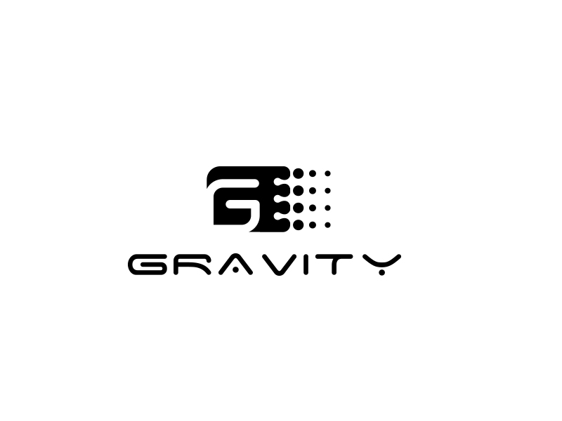 秦曉東的GRAVITY SPACE黑白色logo設計