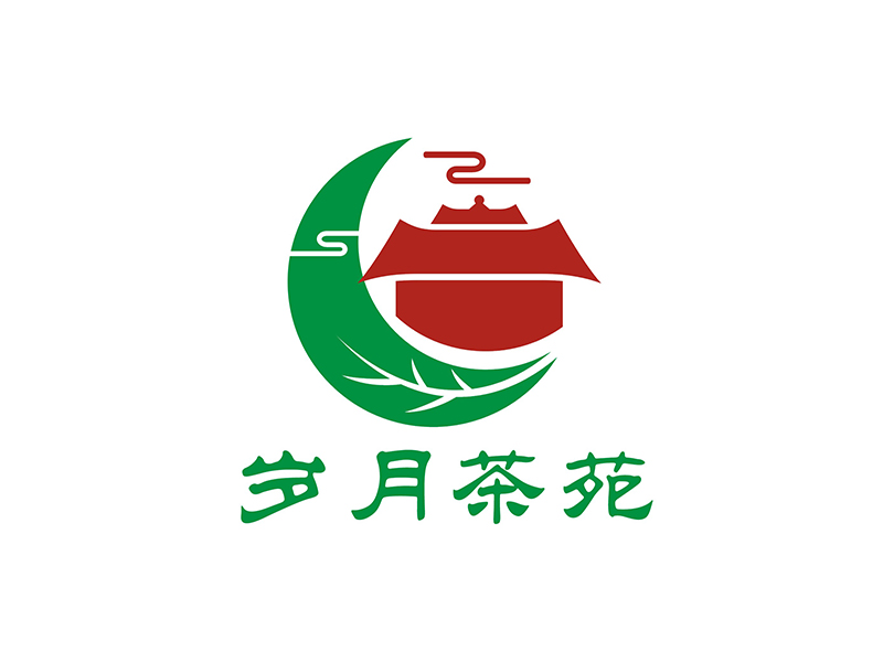 周都響的歲月茶苑中國(guó)風(fēng)logo設(shè)計(jì)