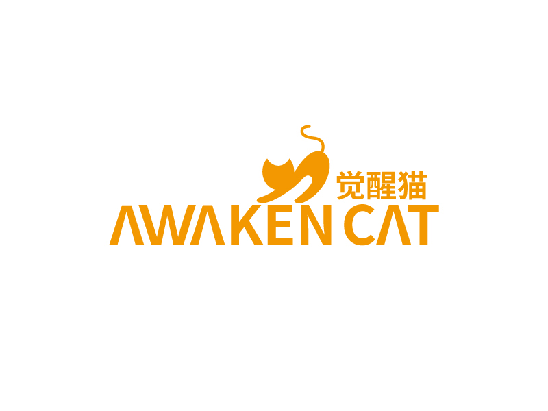 張俊的覺醒貓 AWAKEN CATlogo設(shè)計(jì)