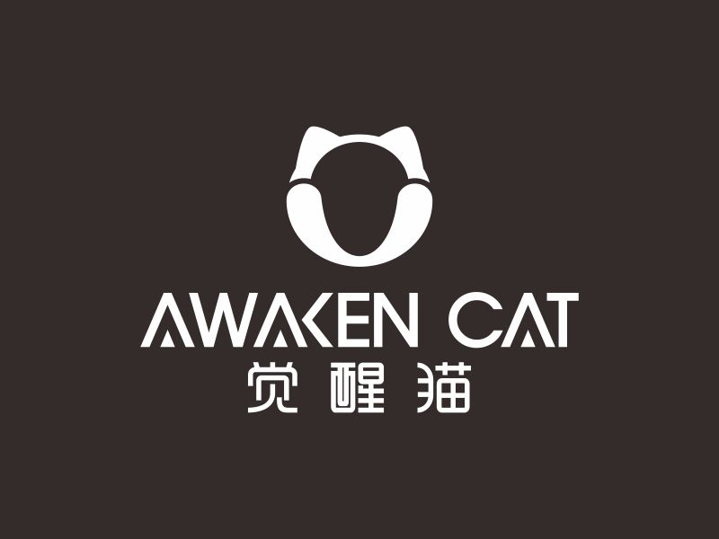 何嘉健的覺(jué)醒貓 AWAKEN CATlogo設(shè)計(jì)