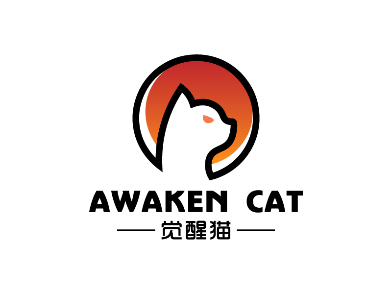 宋濤的覺醒貓 AWAKEN CATlogo設(shè)計