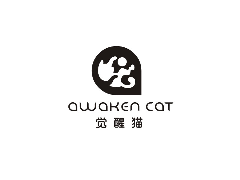 姜彥海的覺(jué)醒貓 AWAKEN CATlogo設(shè)計(jì)