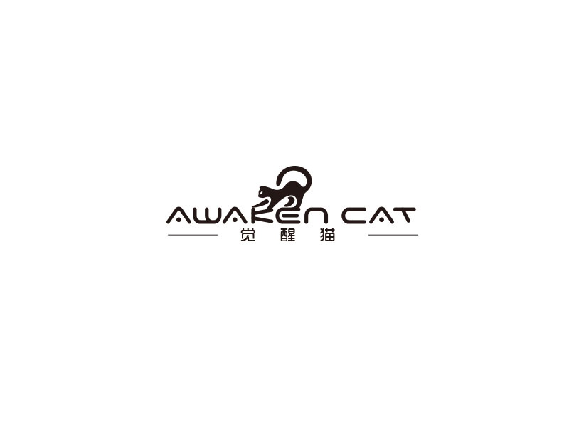 朱紅娟的覺醒貓 AWAKEN CATlogo設(shè)計(jì)