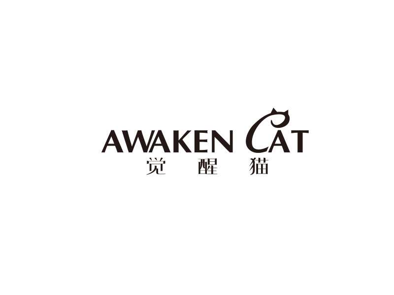 朱紅娟的覺(jué)醒貓 AWAKEN CATlogo設(shè)計(jì)