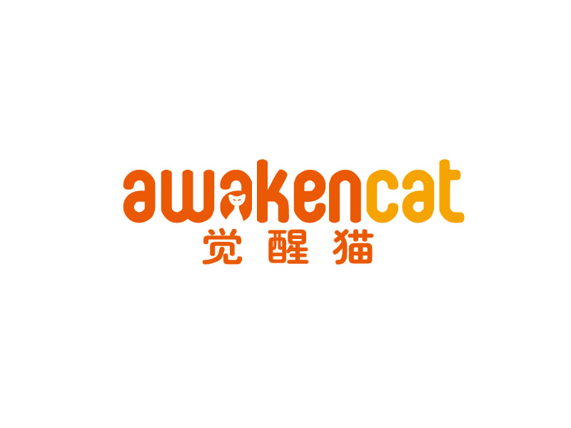 李賀的覺(jué)醒貓 AWAKEN CATlogo設(shè)計(jì)