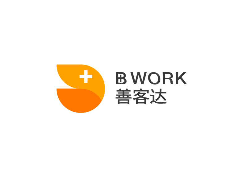 張陽(yáng)的B+WORK  善客達(dá)logo設(shè)計(jì)