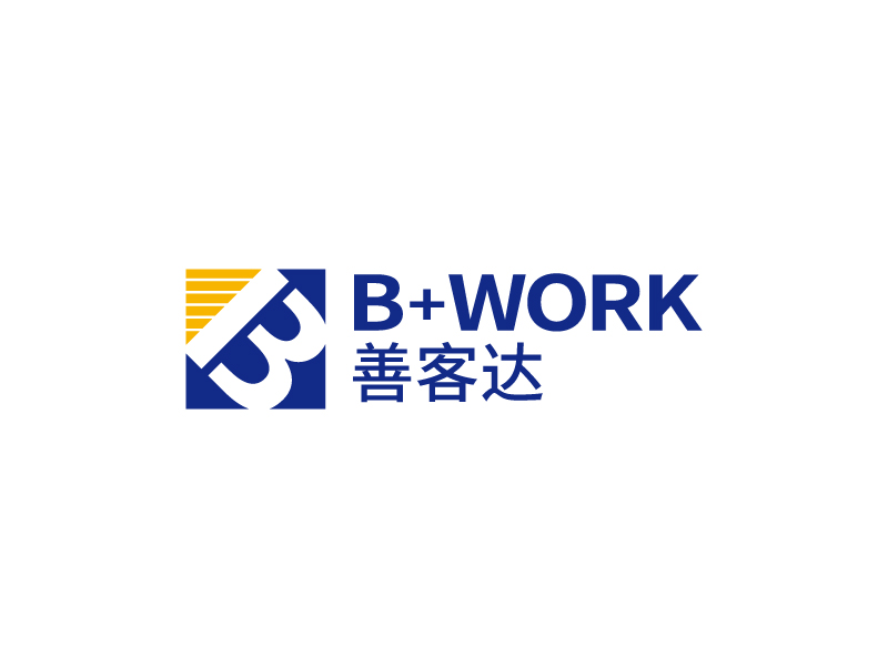 張俊的B+WORK  善客達(dá)logo設(shè)計(jì)