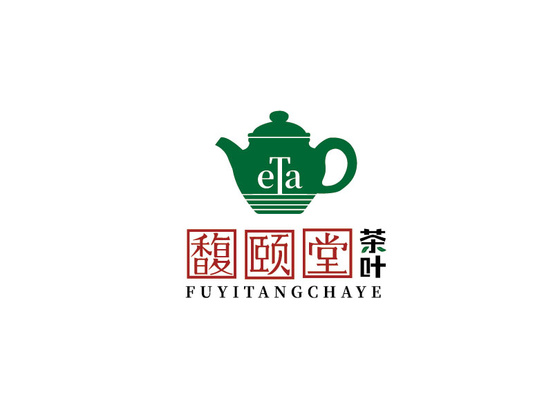 李寧的馥頤堂茶葉logo設計