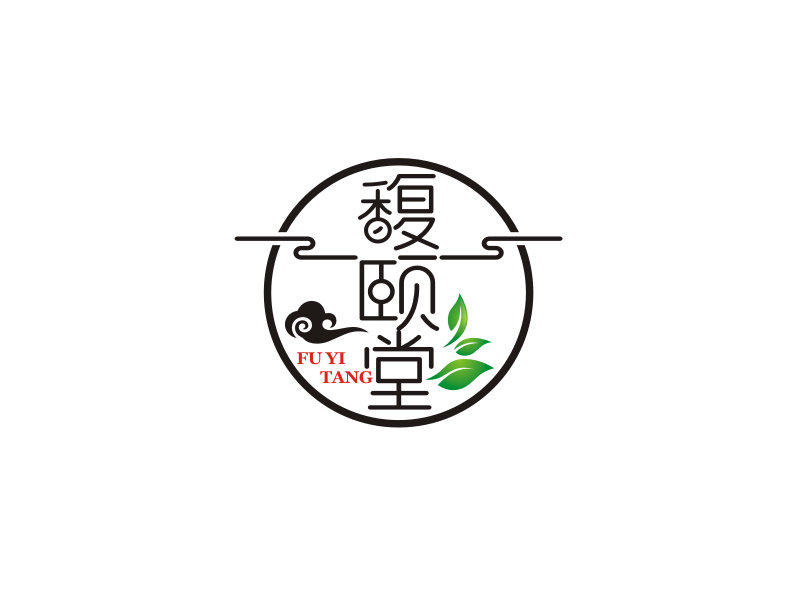 梁宗龍的馥頤堂茶葉logo設(shè)計(jì)