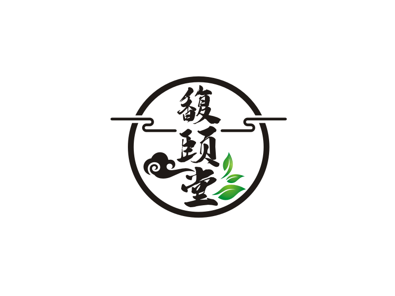 梁宗龍的馥頤堂茶葉logo設(shè)計(jì)