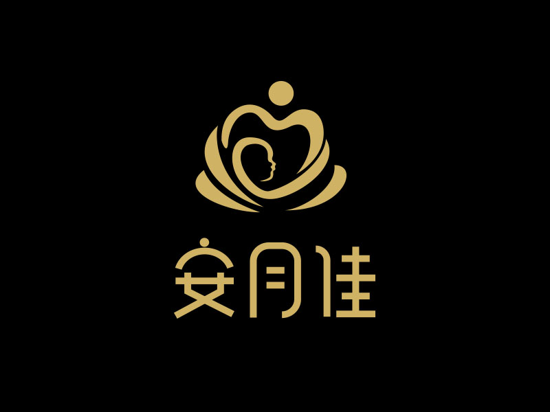 朱紅娟的上海安月佳母嬰護(hù)理中心logo設(shè)計(jì)