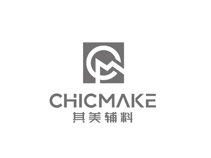 張俊的其美輔料CHICMAKElogo設(shè)計