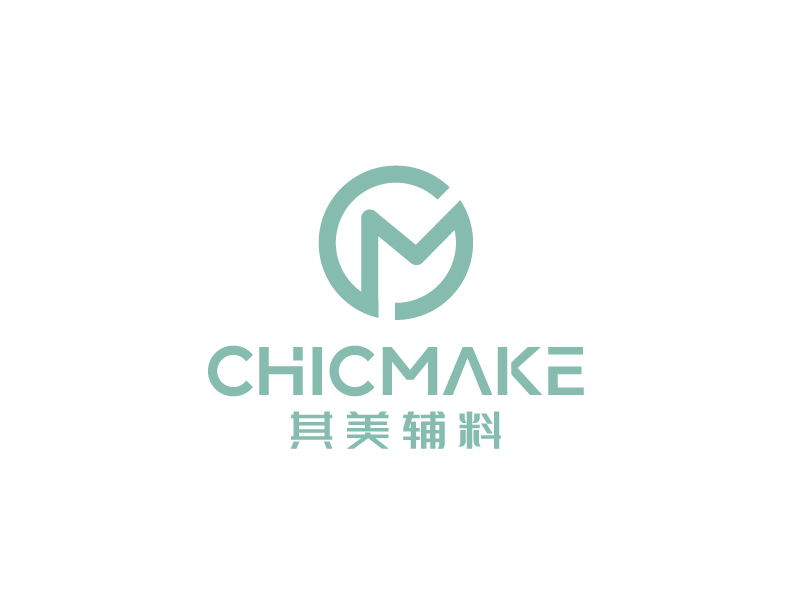 張俊的其美輔料CHICMAKElogo設(shè)計