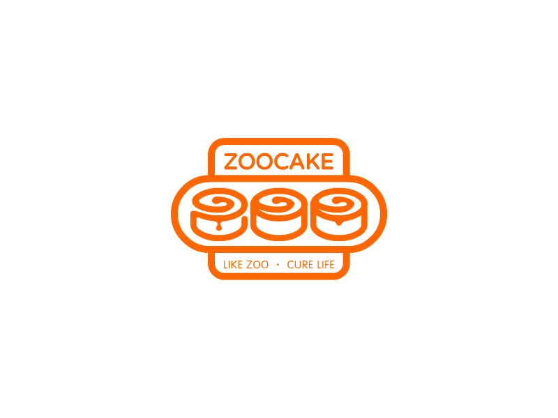 張發(fā)國的ZOOCAKElogo設(shè)計(jì)