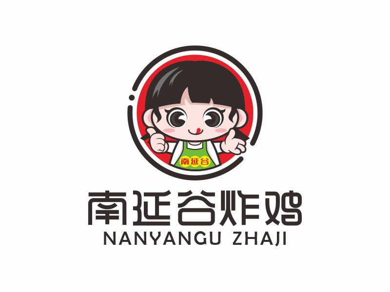 何嘉健的南延谷炸雞logo設計