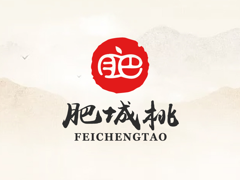 馬丞的肥城桃logo設(shè)計(jì)