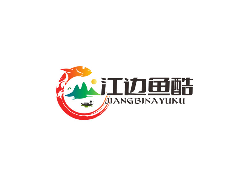 郭慶忠的江邊魚酷logo設計