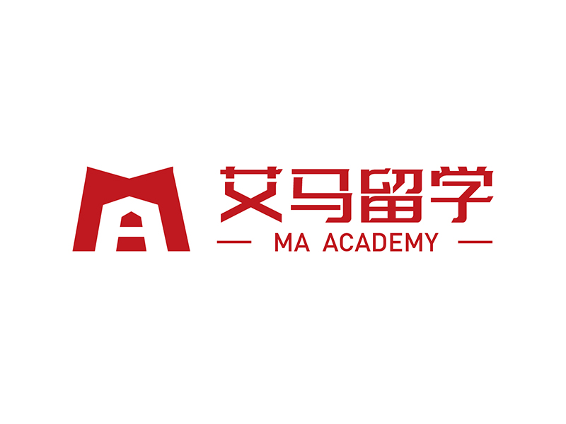 楊濤的艾馬留學 Ma Academylogo設計