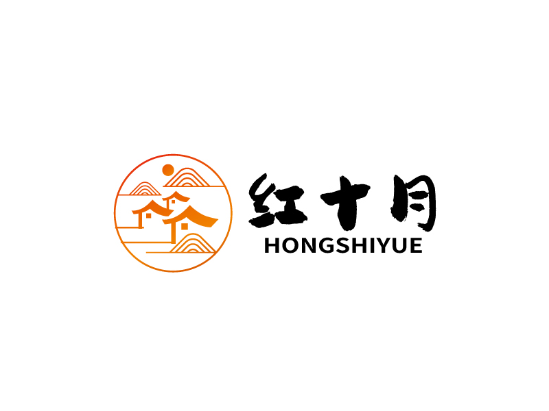 張俊的紅十月旅游度假logo設(shè)計