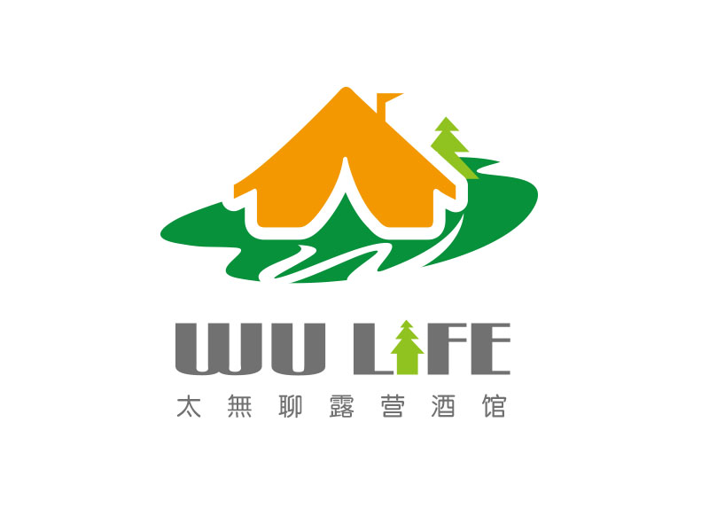 朱紅娟的太無聊露營酒館 WU LIFElogo設計