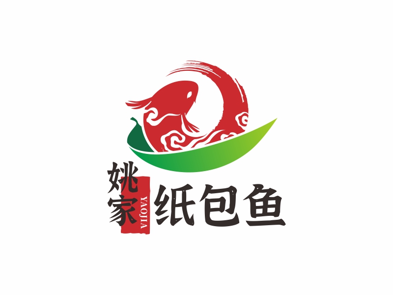 陳國偉的姚家紙包魚logo設(shè)計