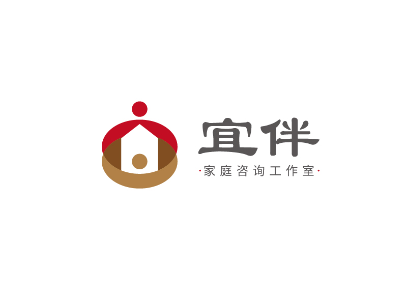 陸昌偉的宜伴家庭咨詢工作室logo設(shè)計