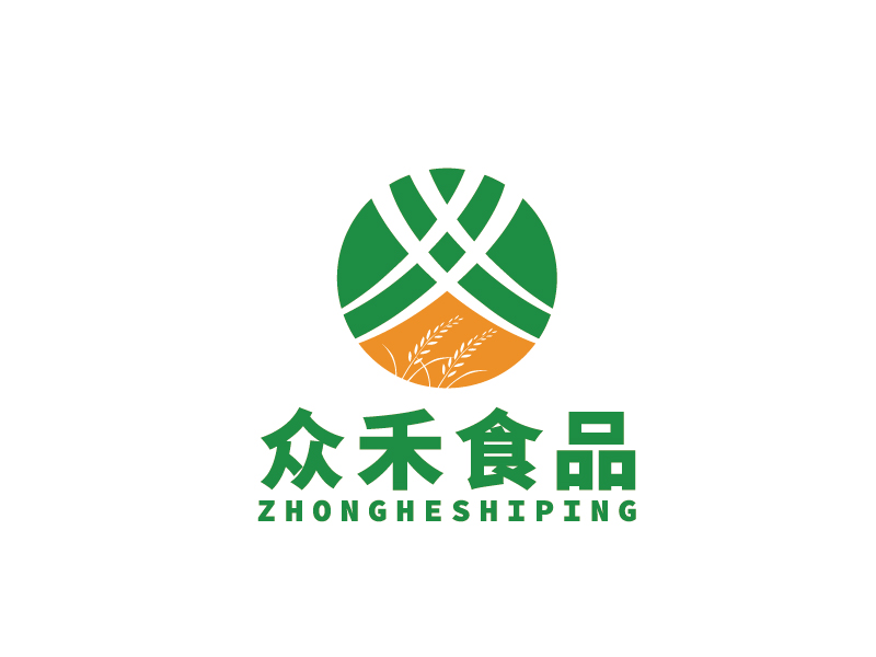 李寧的深圳市眾禾食品有限公司logo設計