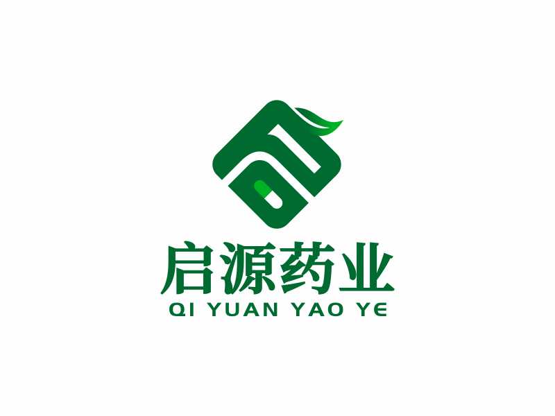 林思源的四川啟源藥業(yè)有限公司logo設(shè)計(jì)